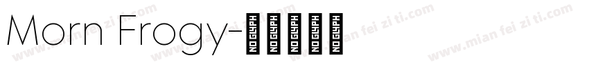 Morn Frogy字体转换